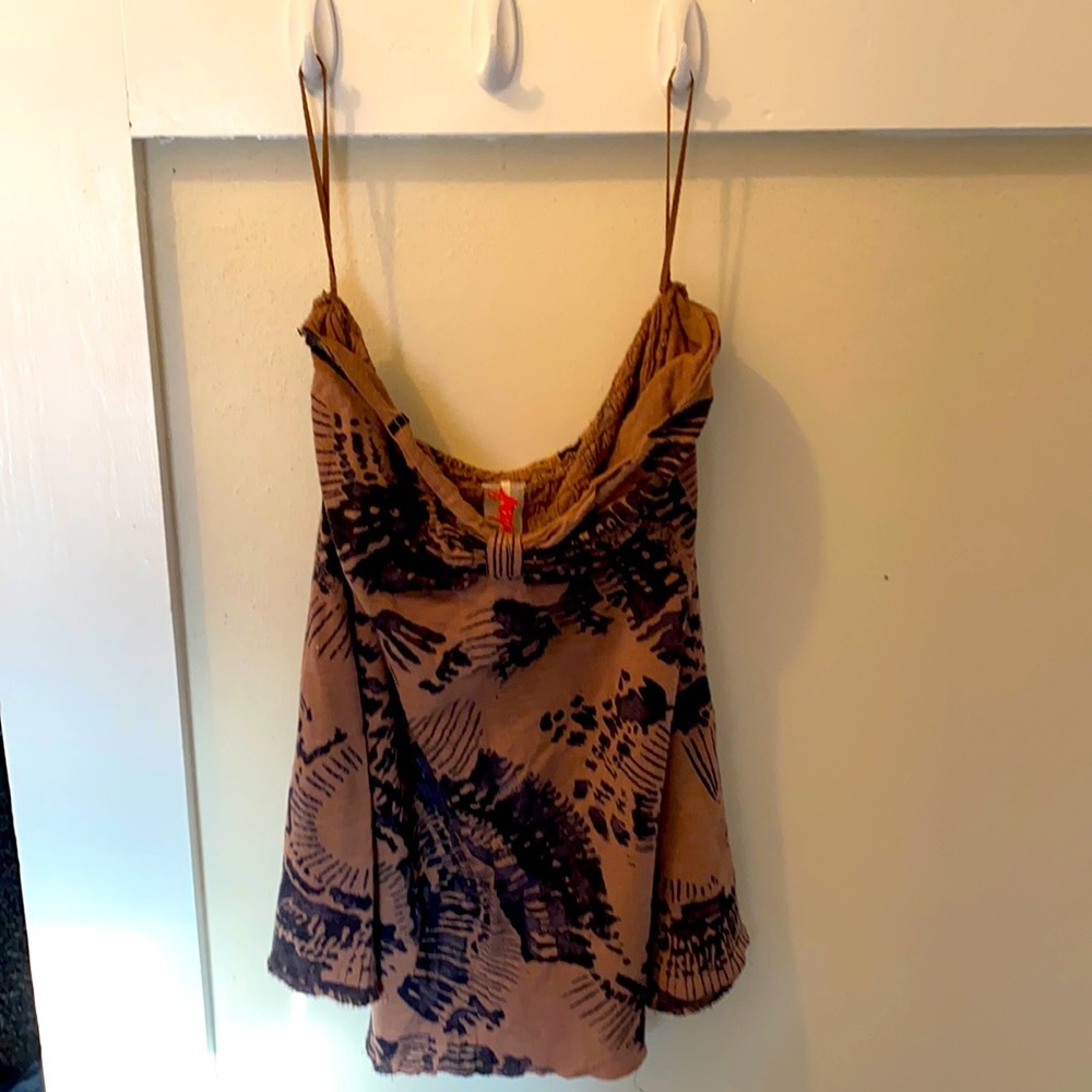 Free people strapless top.